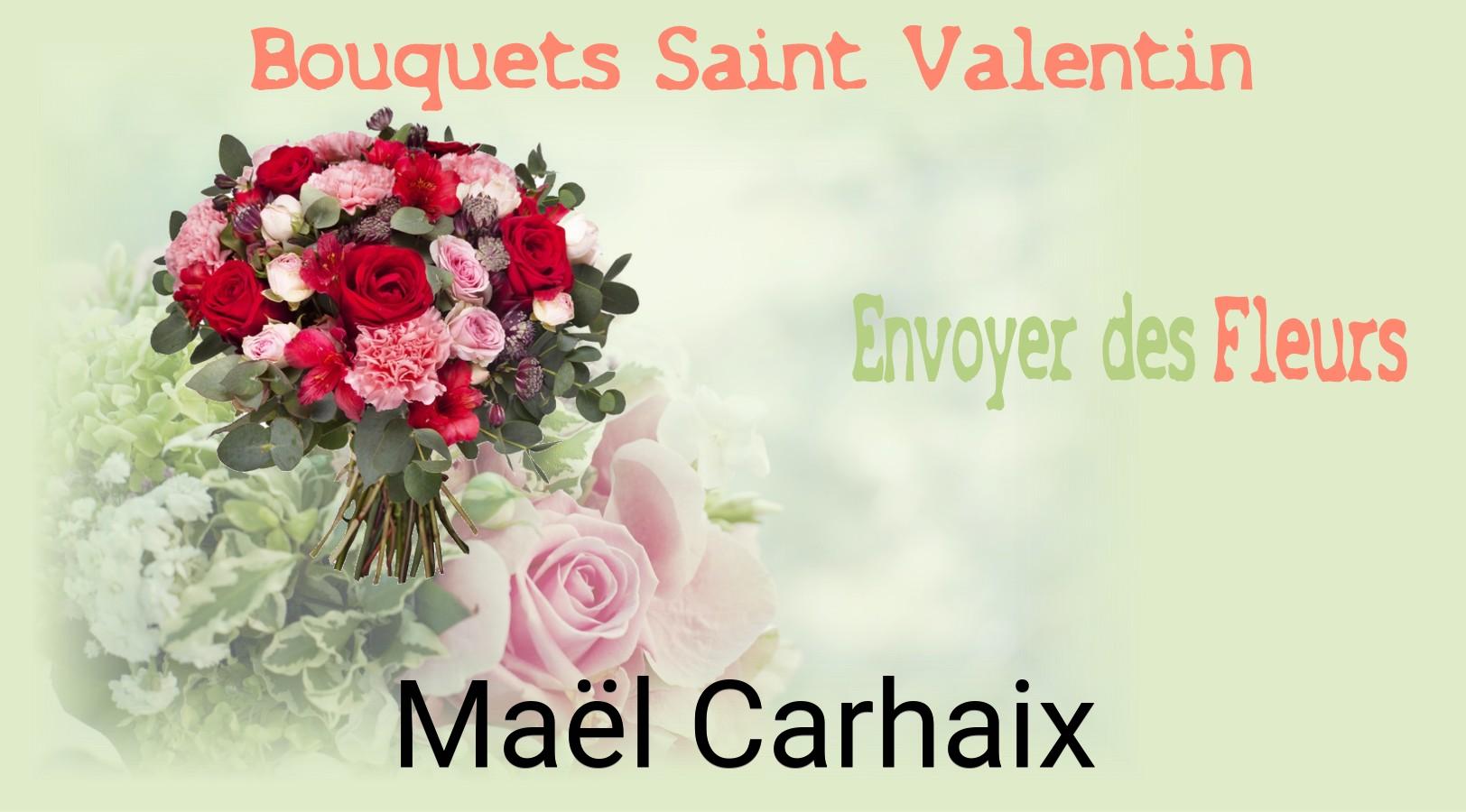 Roses de Saint-Valentin livrées à Maël-Carhaix